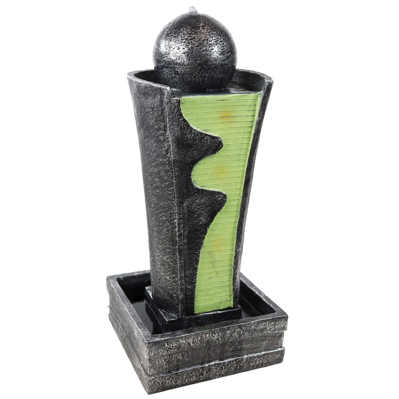 Sunnydaze Electric Art Deco Rippling Stream Outdoor Water Fountain - 39 In